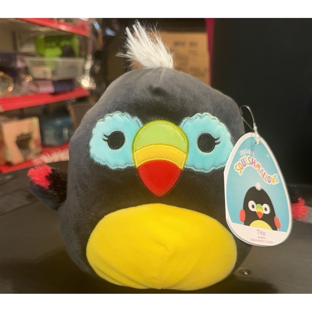 Squishmallow Tito the Toucan 7 Inch Kellytoy Stuffed Animal 2022